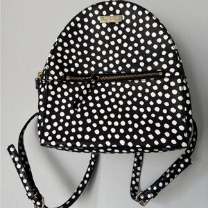 Kate Spade Black and White Dot Backpack